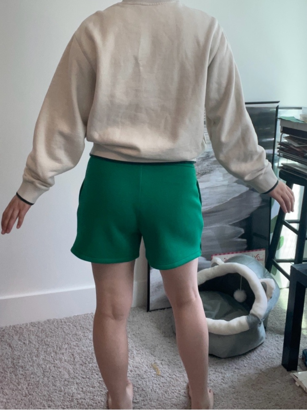 Kith Beige Sweatshirt with Dark Green Monogram Logo - Picture 5 of 14